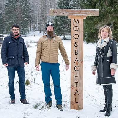 Mit Björn Schneider,  Thüringer des Monats im November 2022, im Moosbachtal
